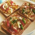 รูป Cooksnap ของ Longtam Do เมื่อเขาทำ พิซซ่าโทสต์ (ピザ トースト) สูตร 1 พริกหยวก