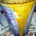 El cooksnap de Dayna Flor Maciel cuando hizo Volcan de Dulce de Leche (microondas).