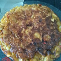 El cooksnap de Milagro Vargas cuando hizo Tortilla de papa con jamón.