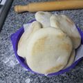 El cooksnap de Evelina Fontanini cuando hizo Pan pita/Pan árabe.