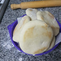 El cooksnap de Evelina Fontanini cuando hizo Pan pita/Pan árabe.
