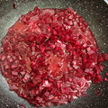 El cooksnap de Sandra Alvarado cuando hizo Chutney de remolacha.