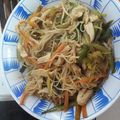 El cooksnap de Patricia cuando hizo Noodles con pollo y soja 🍲.