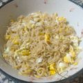 El cooksnap de BellaSimmer cuando hizo Fideos chinos con huevo y salsa de soja.