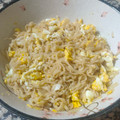 El cooksnap de BellaSimmer cuando hizo Fideos chinos con huevo y salsa de soja.