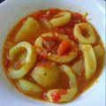 El cooksnap de aromadulce cuando hizo Calamares con patatas y verduras.