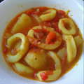 El cooksnap de aromadulce cuando hizo Calamares con patatas y verduras.
