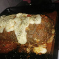 El cooksnap de Adriana Erlij cuando hizo Pan de carne relleno con salsa y queso arriba.
