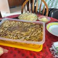 El cooksnap de Laura Morales cuando hizo Tallarines o cintas. Caseras.