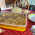 El cooksnap de Laura Morales cuando hizo Tallarines o cintas. Caseras.