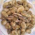 il Nunzia Marzocco quando ha preparato Gnocchi con Alici Freschi e Pesto di Noci