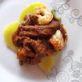 El cooksnap de Jose cuando hizo Tiras de pota en salsa de avellanas con gambas y patatas.