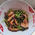Cooksnap dari Deb untuk resep Tumis sayur bayam dgn jamur shitake