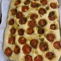 El cooksnap de Patri cuando hizo Focaccia de hierbas provenzales y tomate cherry.
