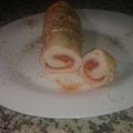 El cooksnap de Félix cuando hizo Enrollado de pollo en microondas.