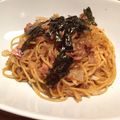 El cooksnap de Yusuke Mito cuando hizo Espaguetis con sabor japonés.