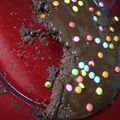 El cooksnap de Claudia Guerrero cuando hizo Brownie relleno de galleta oreo y dulce de leche.
