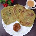 Madhu Jain का कुकस्नैप जब उन्होंने पालक पराठा (palak paratha recipe in Hindi) बनाया था।