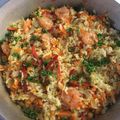 El cooksnap de German Antonio Bustamante Patron cuando hizo Arroz con camarones y verduras.