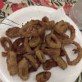 El cooksnap de Fernanda Stefanoni cuando hizo Aros de cebolla.
