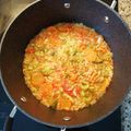 El cooksnap de Alejandro Pelayo Parron cuando hizo Arroz integral caldoso con lentejas rojas y verduras de temporada.