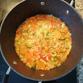 El cooksnap de Alejandro Pelayo Parron cuando hizo Arroz integral caldoso con lentejas rojas y verduras de temporada.