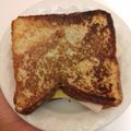 El cooksnap de Esther Soto cuando hizo Pan Francés con jamón y queso.