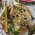 Cooksnap fazhana semasa beliau membuat 🐟Siakap Stim.