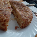 El cooksnap de Rosa Esmeralda Manchon Abis cuando hizo Tortilla de patatas rellena de jamón york y queso.