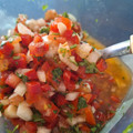 El cooksnap de Fer en la Cocina cuando hizo Salsa Criolla.