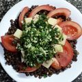 El cooksnap de Edgardo Vazquez cuando hizo Lentejas en Ensalada tomate, queso & almendras.