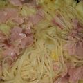 El cooksnap de Vicko Huesca cuando hizo Espagueti blanco Hawai.