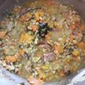 El cooksnap de Roxana Vargas cuando hizo Arvejitas partidas.