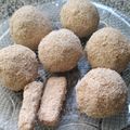 El cooksnap de Mariana Majo Salguero cuando hizo Bombas de papa con muzzarella y huevo duro.