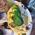 El cooksnap de María Jesús García Torres cuando hizo Tortilla a la francesa de champiñones y queso.