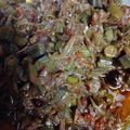 Adeya's cooksnap of when they made Bhindi.