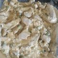 El cooksnap de Alicia Magdalena cuando hizo Pechuga de pollo en crema de queso.