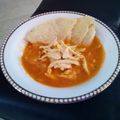 El cooksnap de Natalia Vélez cuando hizo Sopa mexicana.