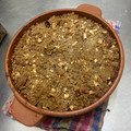 El cooksnap de Rosario C cuando hizo Tarta de pera con crumble de almendras.