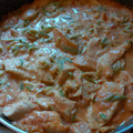 El cooksnap de Guillermo Machorro cuando hizo Fajitas de pollo con "Spaghetti" De calabaza.