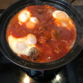 El cooksnap de Paco Collado cuando hizo Tajine de albóndigas de cordero y huevo (kofta tajine).