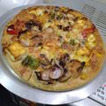 Swati Bharadwaj's cooksnap of when they made Paneer pizza.