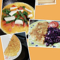 El cooksnap de Patricia Copello cuando hizo Omelette con muzzarella tomate y aceitunas.... una delicia de 5 minutos!.