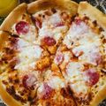 Afshan Shahnawaz's cooksnap of when they made Mincy Pizza.