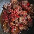 Cooksnap dari bundathiya untuk resep Dendeng Batokok (Dendeng Balado) 🌶