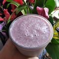 El cooksnap de Sandri 🌿 cuando hizo Licuado -banana, uva y arándanos- 🤤 :).