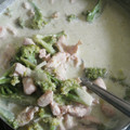 El cooksnap de Viika cuando hizo Pollo en crema con brócoli.