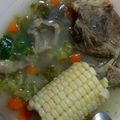 El cooksnap de Irma González cuando hizo Caldo de res.