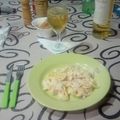 El cooksnap de Stella Bruno cuando hizo Fideos a la parisienne con crema jamón y pollo. Delicioso 😋.