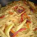 El cooksnap de Rock And Cook cuando hizo Wok de Noodles con verdura y pollo.